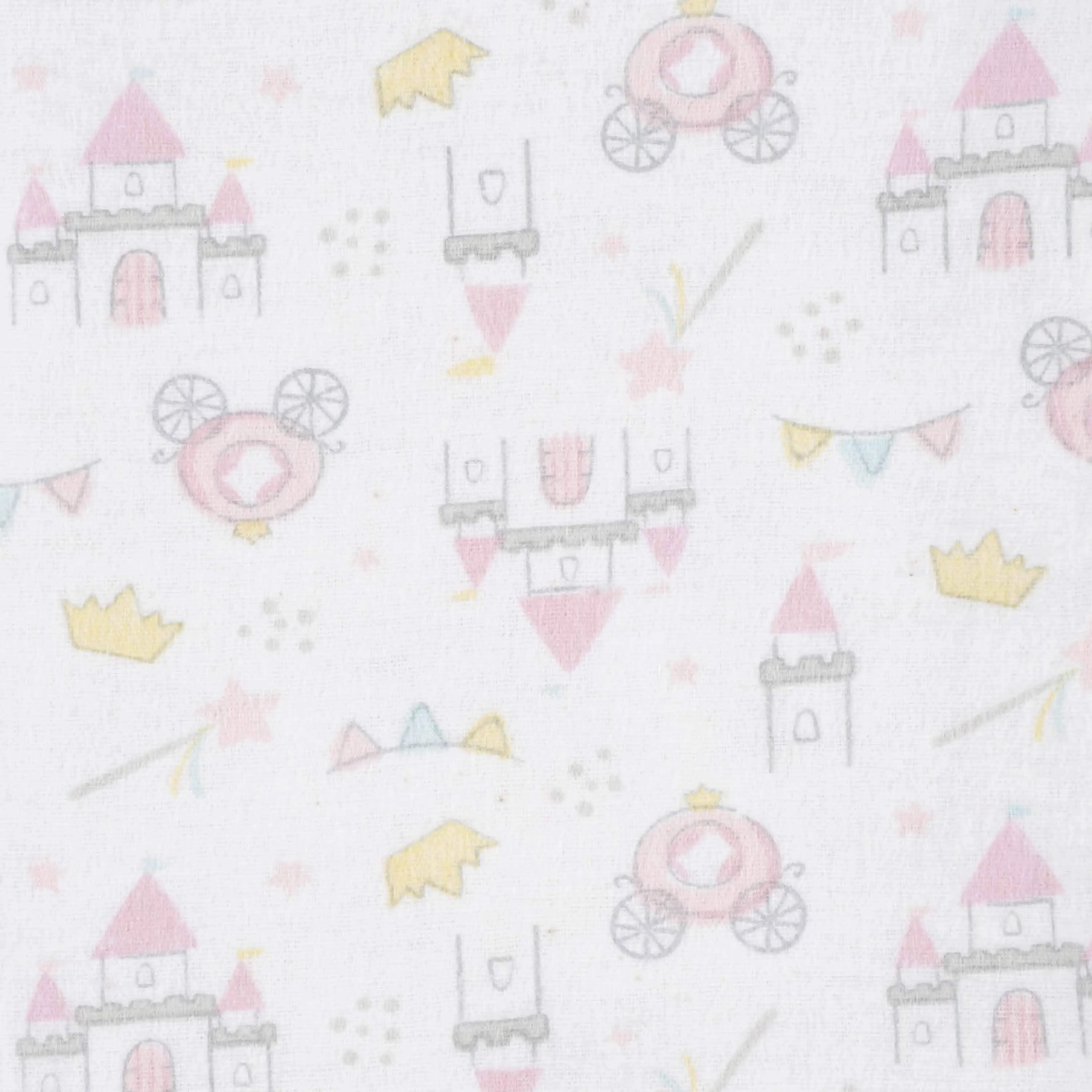 5-Pack Baby Girls Princess Flannel Receiving Blankets