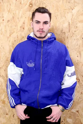 Adidas Blue Hooded Jacket