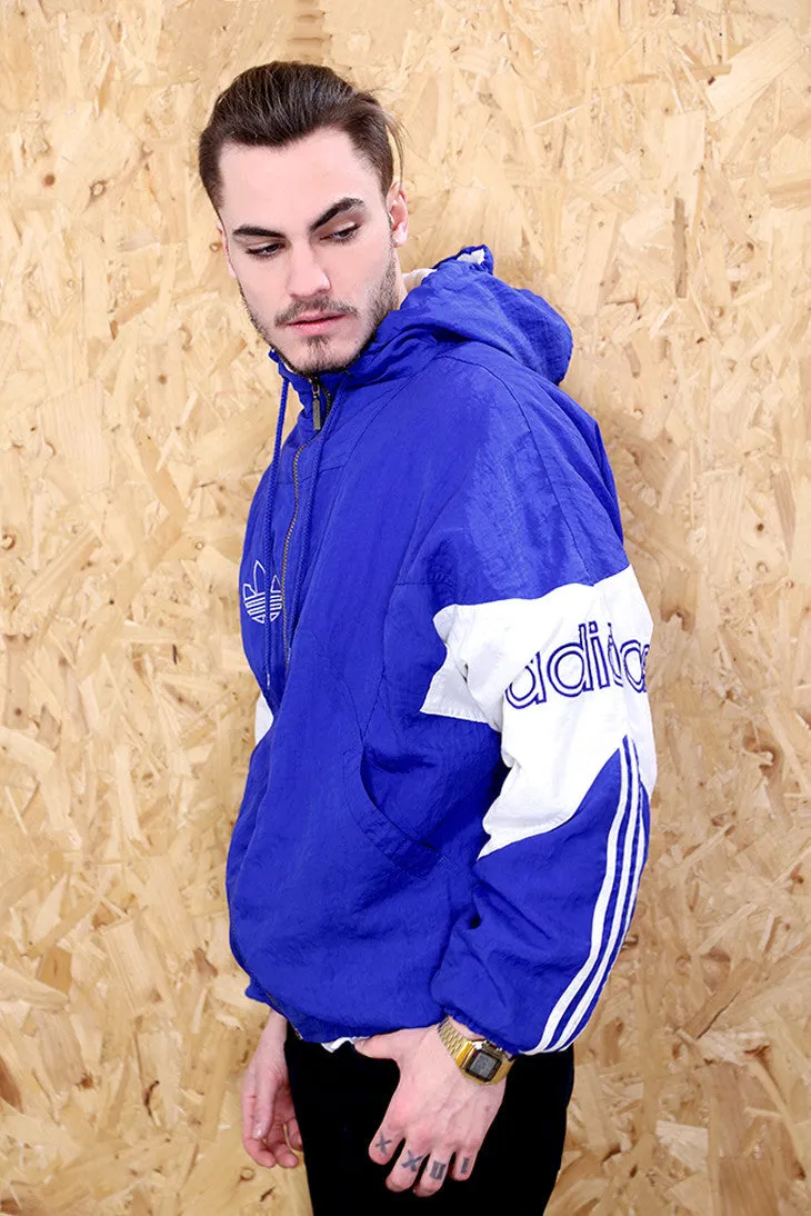 Adidas Blue Hooded Jacket