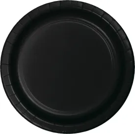 Black Paper Banquet Plates (24/Pkg)