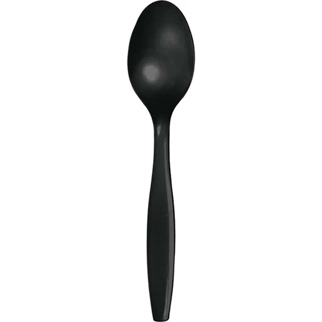 Black Velvet Plastic Spoon, 50ct