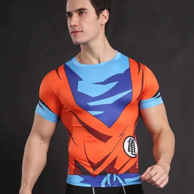 Bodybuilding Armour Dragon Ball Tank Tops Men Anime Tops Naruto vest Fitness Tops Tees super saiyan singlets ZOOTOP BEAR