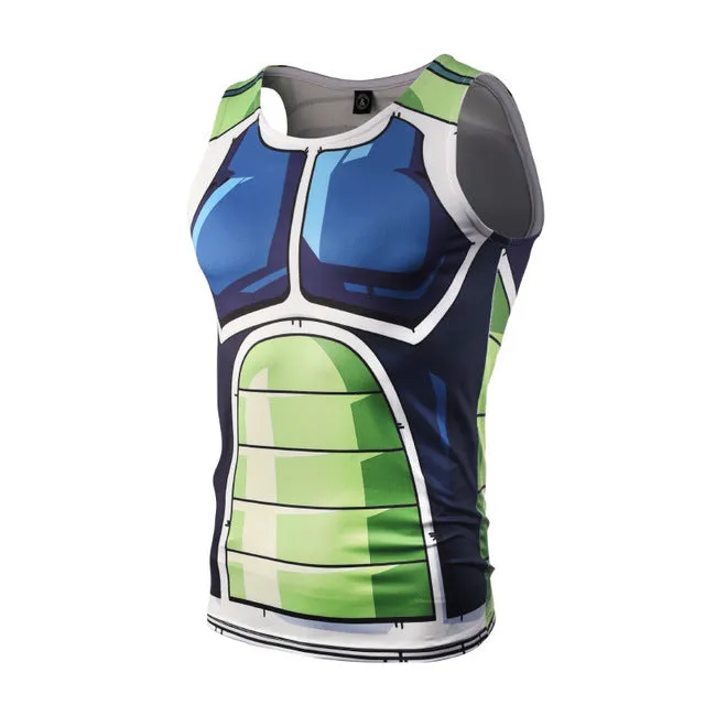 Bodybuilding Armour Dragon Ball Tank Tops Men Anime Tops Naruto vest Fitness Tops Tees super saiyan singlets ZOOTOP BEAR