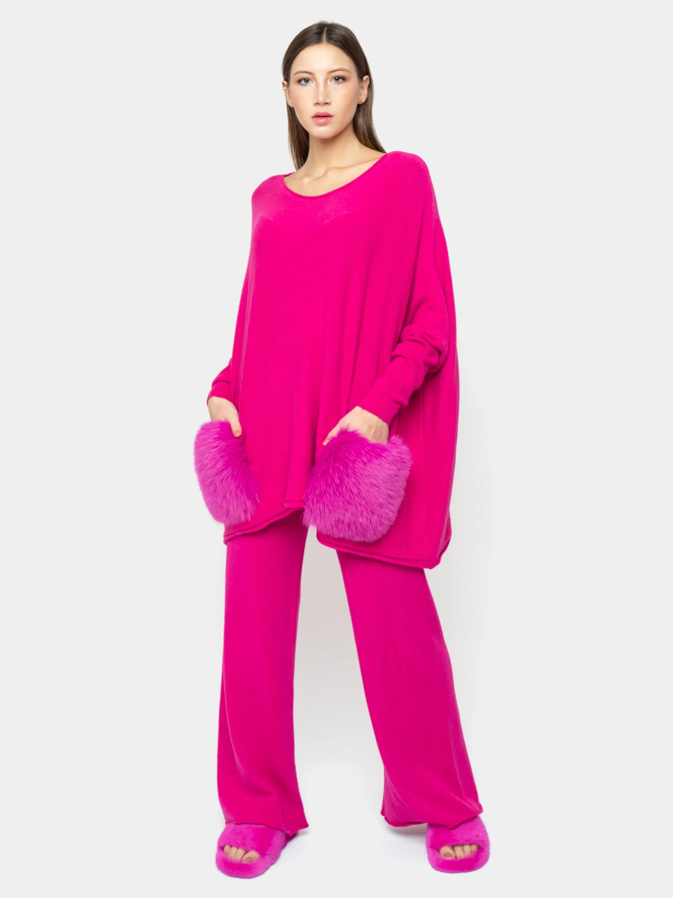 CAPRI - fuchsia Fox pockets