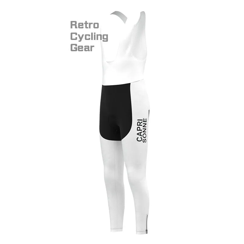 CAPRI White Retro Long Sleeve Cycling Kit