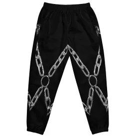 Chain Harness Black Track Pants