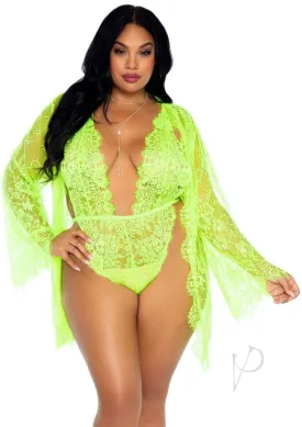 Florl Ted Thong Rob 3pc 1x-2x Lime(disc)