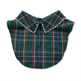 HOLIDAY PLAID CRYSTAL STITCH COLLAR