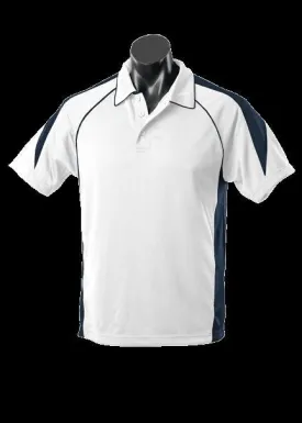 Mens Premier Polo White/Navy