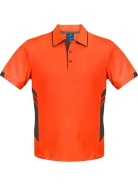 Mens Tasman Polo Neon Orange/Black