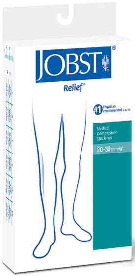 Relief Knee-High Firm Compression Stockings X-Large, Silky Beige