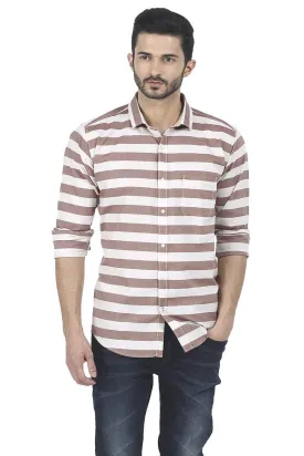 Slim Fit Weft Stripe Shirt