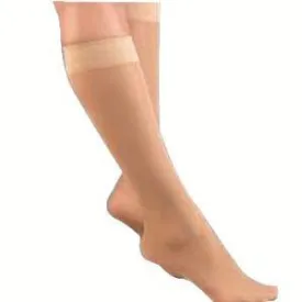 UltraSheer Knee-High Firm Compression Stockings X-Large Full Calf, Natural