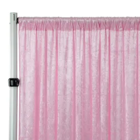 Velvet 10ft H x 52" W Drape/Backdrop Curtain Panel - Pink