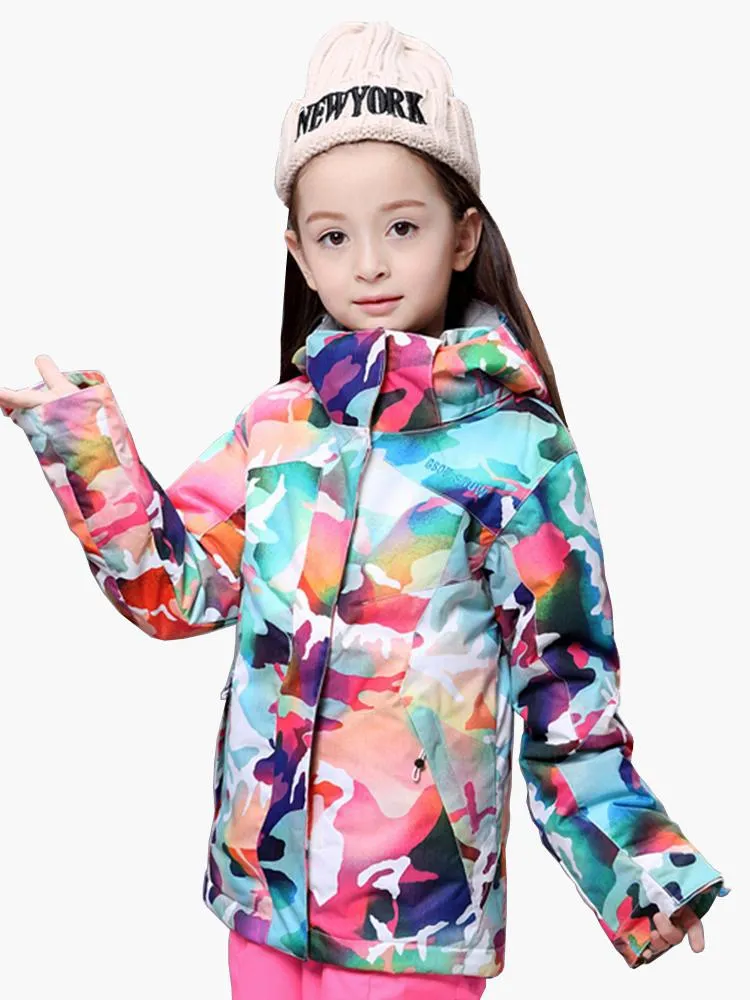 Winter Warm Girls Colorful Ski Jackets&Snowboard Jackets