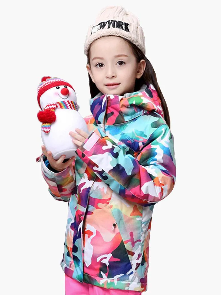 Winter Warm Girls Colorful Ski Jackets&Snowboard Jackets